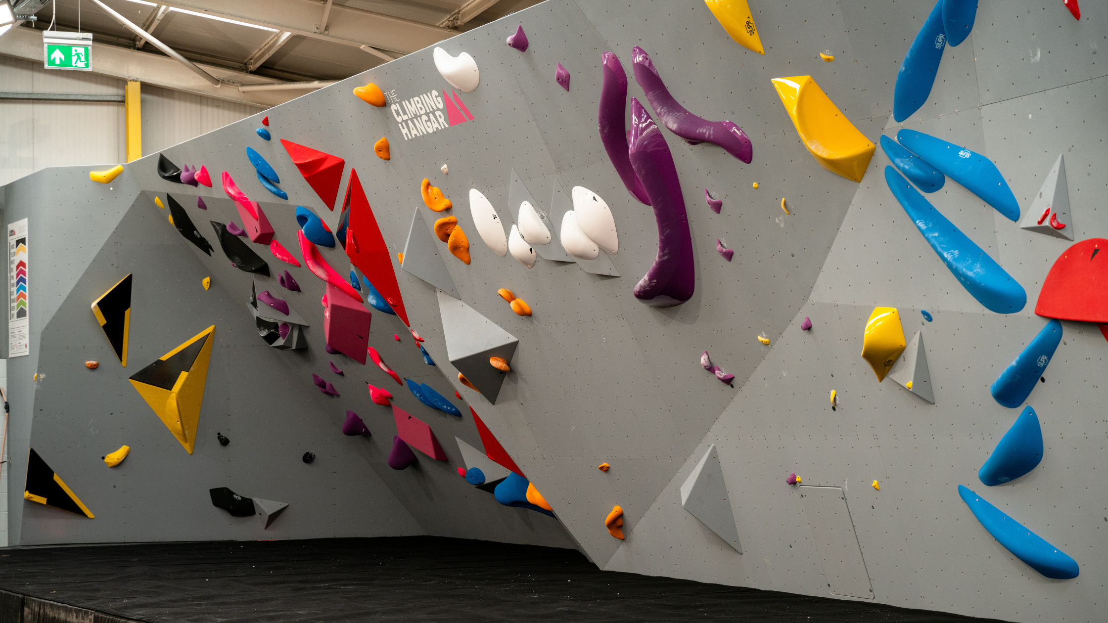 A wide variety of steep wall angles are included in the design (plus plenty of slab)