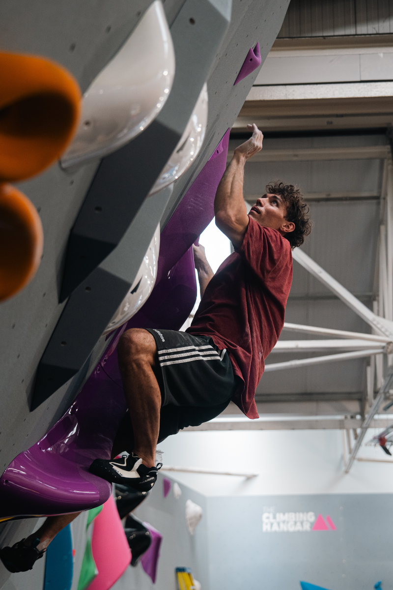 Jake tests a cool, mid-grade climb, just one of hundreds ready and waiting for opening day